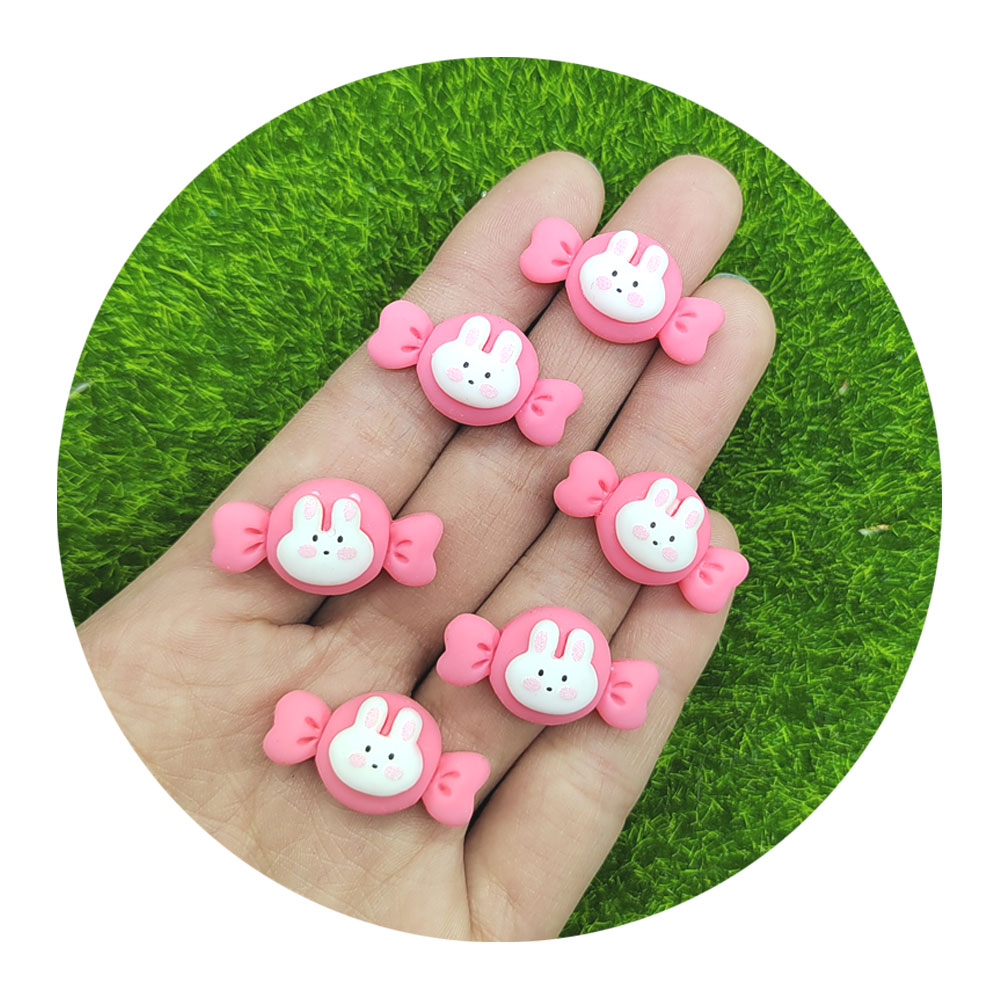 Embellishments For Scrapbooking - 20/50/100PCS 부활절 수지 미니 토끼 캔디
