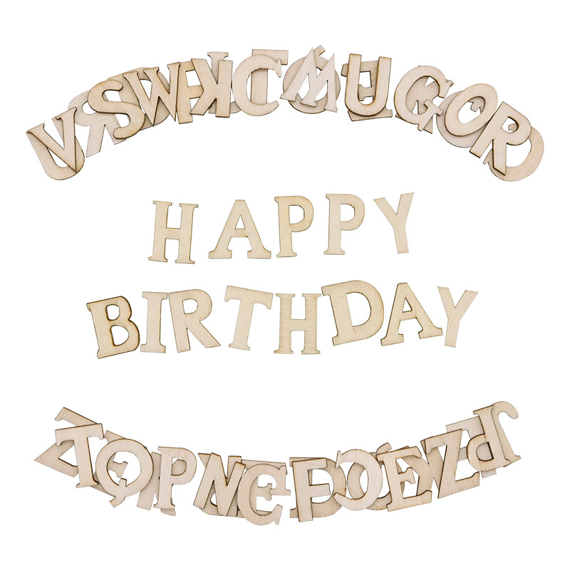 문자 나무 알파벳 번호 웨딩 장식 스크랩북 선물, 카드 - Embellishments For Scrapbooking 리뷰 및 가격