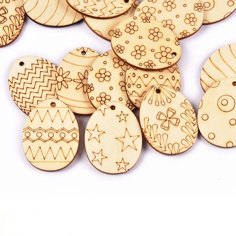 나무 드롭 매달려 장식품에 대 한 25Pcs 혼합 된  - Embellishments For Scrapbooking 리뷰 및 가격