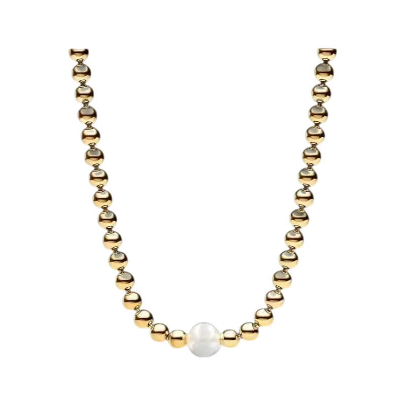 새로운 S925 실버 잠금장식과 진주 장식이 달린 쇄골 - Pearl Trim Chain 리뷰 및 가격