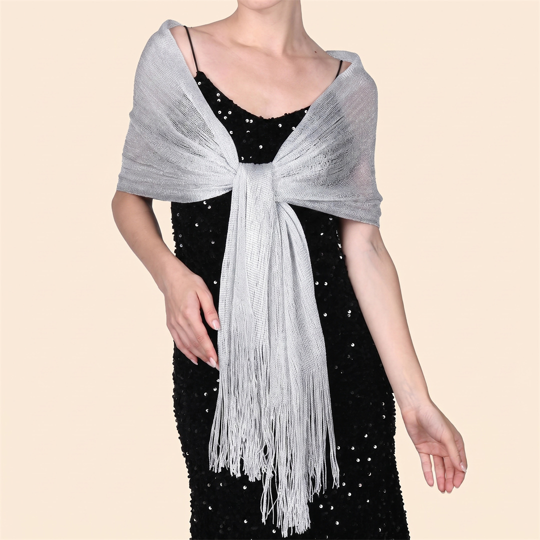 패션 브라이트 선스크린 숄 히잡 골드 실버 샤이니 스카 - Tassel Fringe Trim 리뷰 및 가격